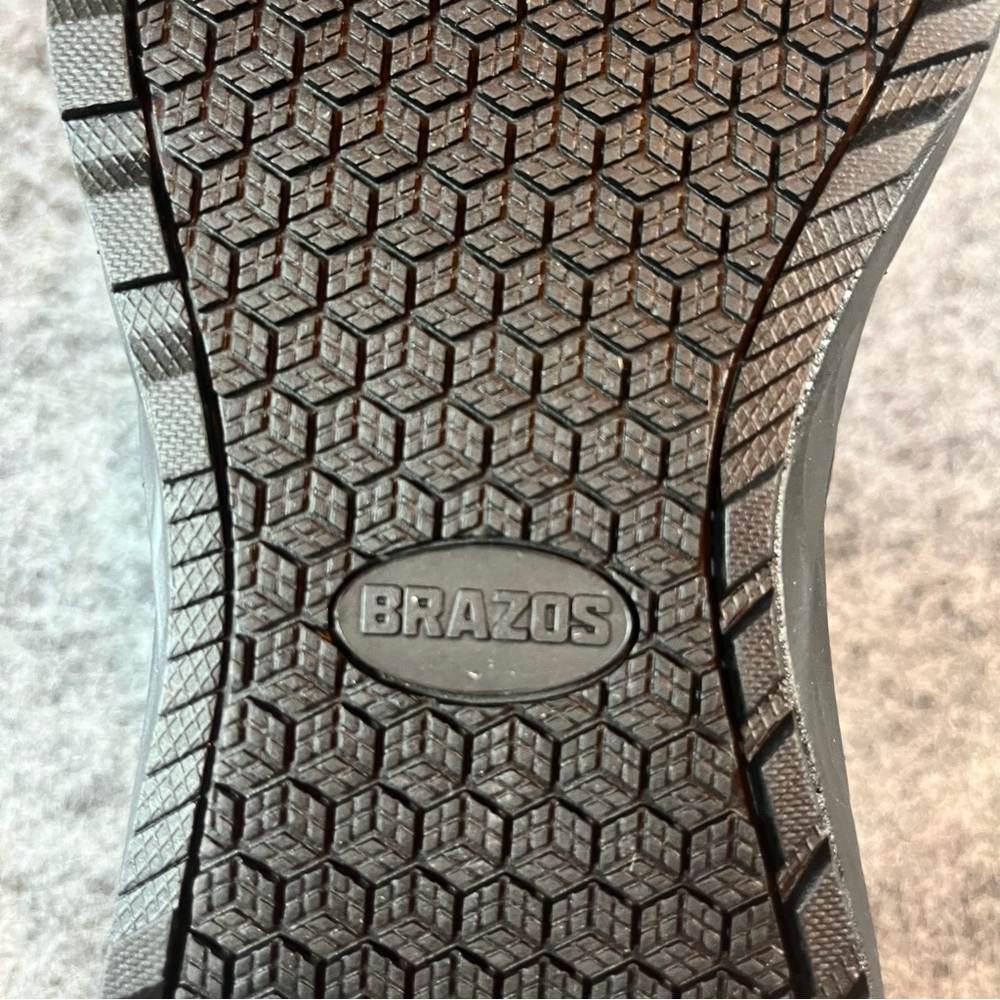 Brazos Womens 7B Black Contractor Steel Toe Warehouse Work Shoes Comfort 0257 - Picture 10 of 15